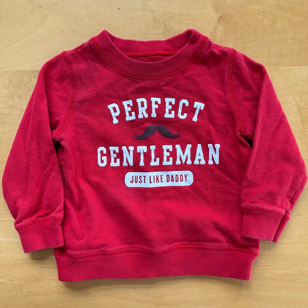 Red 'Perfect Gentleman Just Like Daddy' Sweatshirt